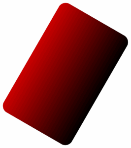 Red abstract decorative shape